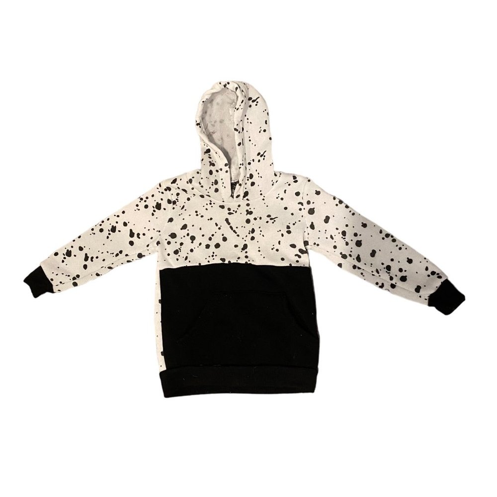 Street Rules Clothing Co size 3T Kids white and black hoodie with pocket